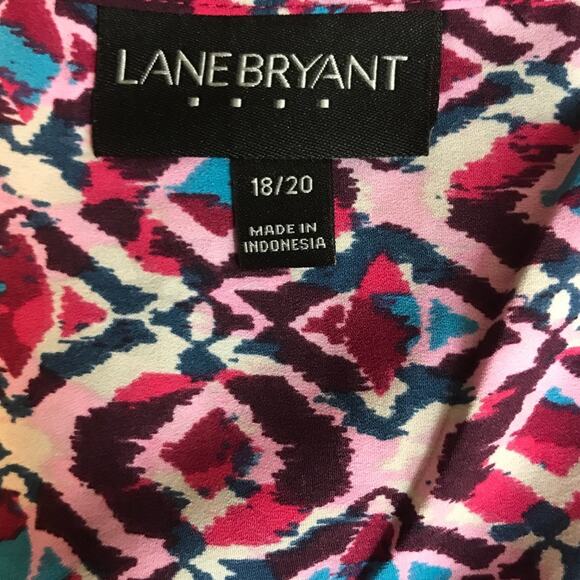 Lane Bryant Print Tunic Blouse Size 18/20 - Picture 6 of 6